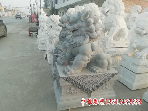 砂石石雕狮子 丽水狮子石材雕塑厂